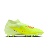Nike Phantom 6 High Academy Gras / Kunstgras Voetbalschoenen (MG) Geel Oranje Zwart