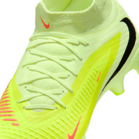 Nike Phantom 6 High Academy Gras / Kunstgras Voetbalschoenen (MG) Geel Oranje Zwart