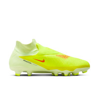 Nike Phantom 6 High Pro Gras Voetbalschoenen (FG) Geel Oranje Zwart