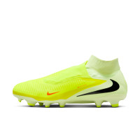 Nike Phantom 6 High Pro Gras Voetbalschoenen (FG) Geel Oranje Zwart