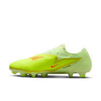 Nike Phantom 6 Low Pro Gras Voetbalschoenen (FG) Geel Oranje Zwart
