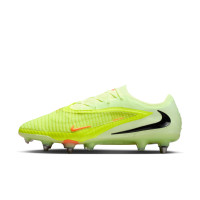 Nike Phantom 6 Low Elite IJzeren-Nop Voetbalschoenen (SG) Geel Oranje Zwart