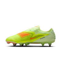 Nike Phantom 6 Low Elite IJzeren-Nop Voetbalschoenen (SG) Geel Oranje Zwart