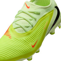 Nike Phantom 6 Low Pro Gras / Kunstgras Voetbalschoenen (MG) Kids Geel Oranje Zwart