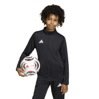 adidas Entrada 26 Full-Zip Kids Tracksuit Black White