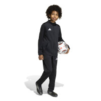 adidas Entrada 26 Full-Zip Kids Tracksuit Black White