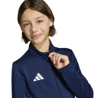 adidas Entrada 26 Full-Zip Kids Tracksuit Dark Blue White