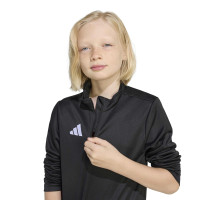 adidas Entrada 26 Tracksuit 1/4-Zip Kids Black White