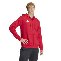 adidas Entrada 26 Joggingpak Full-Zip Vest Rood Zwart