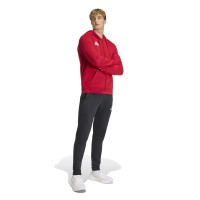 adidas Entrada 26 Joggingpak Full-Zip Vest Rood Zwart