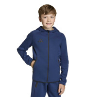 adidas Tiro Travel Jogging Suit Full-Zip Kids Dark Blue
