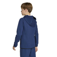 adidas Tiro Travel Jogging Suit Full-Zip Kids Dark Blue