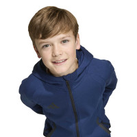 adidas Tiro Travel Jogging Suit Full-Zip Kids Dark Blue