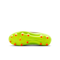 Nike Tiempo Legend 10 Academy Grass/Artificial Grass Football Boots (MG) Kids Neon Yellow Black Orange