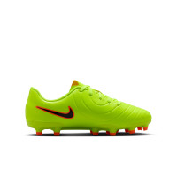 Nike Tiempo Legend 10 Club Gras / Kunstgras Voetbalschoenen (MG) Kids Neongeel Zwart Oranje