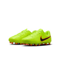Nike Tiempo Legend 10 Club Gras / Kunstgras Voetbalschoenen (MG) Kids Neongeel Zwart Oranje
