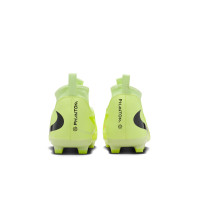 Nike Phantom 6 High Academy Laceless Grass/Artificial Grass Football Boots (MG) Kids Yellow Orange Black