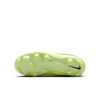 Nike Phantom 6 High Academy Laceless Grass/Artificial Grass Football Boots (MG) Kids Yellow Orange Black