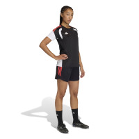 adidas Tiro 26 Competition Trainingsbroekje Dames Zwart Lichtrood