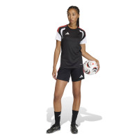 adidas Tiro 26 Competition Trainingsbroekje Dames Zwart Lichtrood