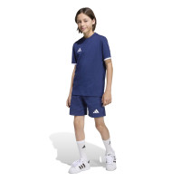 adidas Entrada 26 Sweat Training Short Kids Dark Blue White