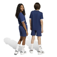 adidas Entrada 26 Sweat Training Short Kids Dark Blue White