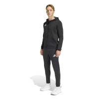 adidas Entrada 26 Sweatsuit Full-Zip Vest White Black
