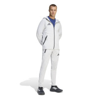 adidas Tiro Travel Windbreaker Tracksuit Grey Black