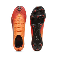 PUMA Ultra 6 Ultimate Carbon Grass Football Boots (FG) Women Orange Black Silver