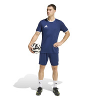 adidas Entrada 26 Football Shirt Dark Blue White