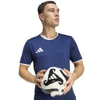 adidas Entrada 26 Football Shirt Dark Blue White