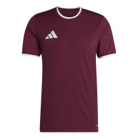 adidas Entrada 26 Football Shirt Dark Red White