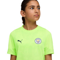 PUMA Manchester City Training Set 2025-2026 Kids Light Green Dark Blue