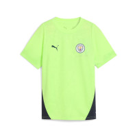 PUMA Manchester City Training Set 2025-2026 Kids Light Green Dark Blue