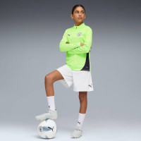 PUMA Manchester City Training sweater 1/4-Zip 2025-2026 Kids Light Green Dark Blue