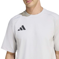 adidas Tiro Travel Training Shirt Grey Black