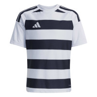 adidas Hooped 26 Kids Football Shirt Grey Black