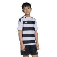 adidas Hooped 26 Kids Football Shirt Grey Black