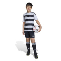 adidas Hooped 26 Kids Football Shirt Grey Black