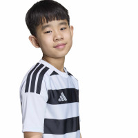 adidas Hooped 26 Kids Football Shirt Grey Black