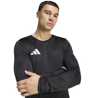 adidas Entrada 26 Long Sleeve Football Shirt Black White