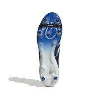 adidas Predator Bellingham Elite FT IJzeren-Nop Voetbalschoenen (SG) Zwart Wit Blauw