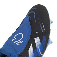 adidas Predator Bellingham Elite FT IJzeren-Nop Voetbalschoenen (SG) Zwart Wit Blauw