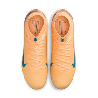Nike Zoom Mercurial Superfly 10 Mbappé Academy Grass/Artificial Grass Football Boots (MG) Light Orange Turquoise