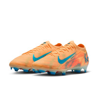 Nike Zoom Mercurial Vapor 16 Mbappé Elite Gras Football Boots (FG) Light Orange Turquoise