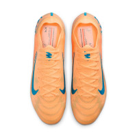 Nike Zoom Mercurial Vapor 16 Mbappé Elite Gras Voetbalschoenen (FG) Lichtoranje Turquoise