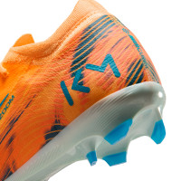 Nike Zoom Mercurial Vapor 16 Mbappé Pro Gras Football Boots (FG) Light Orange Turquoise