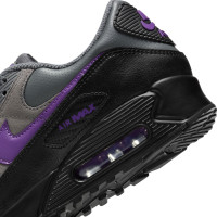 Nike Air Max 90 Sneakers Donkergrijs Paars Zwart
