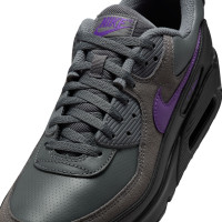Nike Air Max 90 Sneakers Donkergrijs Paars Zwart