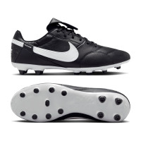 Nike Premier III Gras Voetbalschoenen (FG) Zwart Wit Zwart